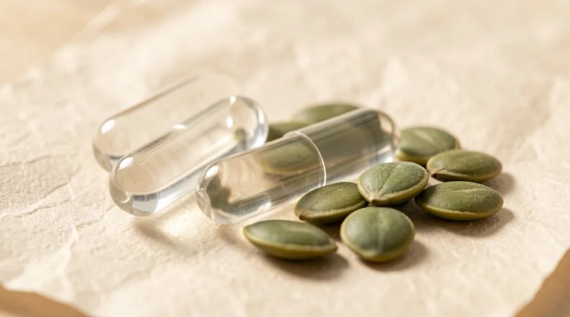 Zinc capsules and pumpkin seeds